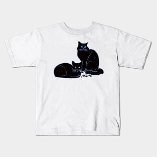 Two Black Cats Kids T-Shirt